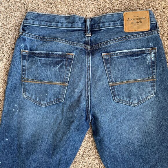 Abercrombie & Fitch Men’s paint splatter jeans size 31/32 - Picture 6 of 7